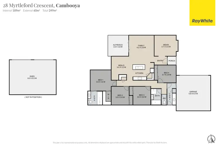 Floorplan of Homely house listing, 28 Myrtleford Crescent, Cambooya QLD 4358