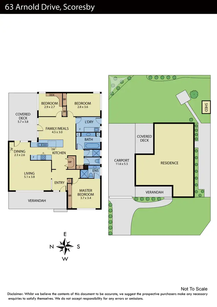 Floorplan of Homely house listing, 63 Arnold Drive, Scoresby VIC 3179