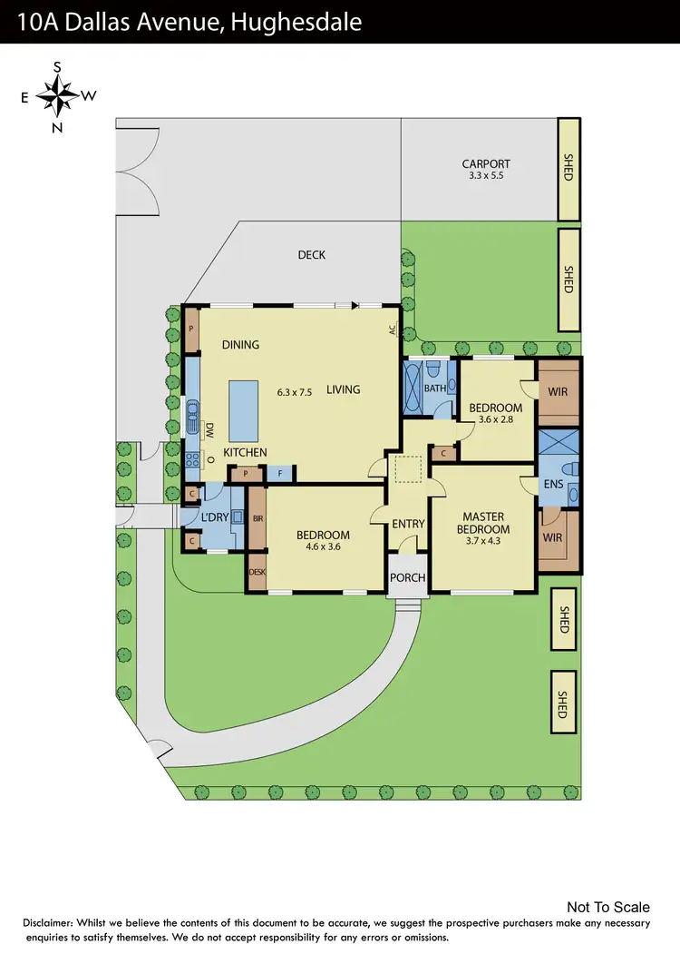 Floorplan of Homely house listing, 10A Dallas Avenue, Hughesdale VIC 3166