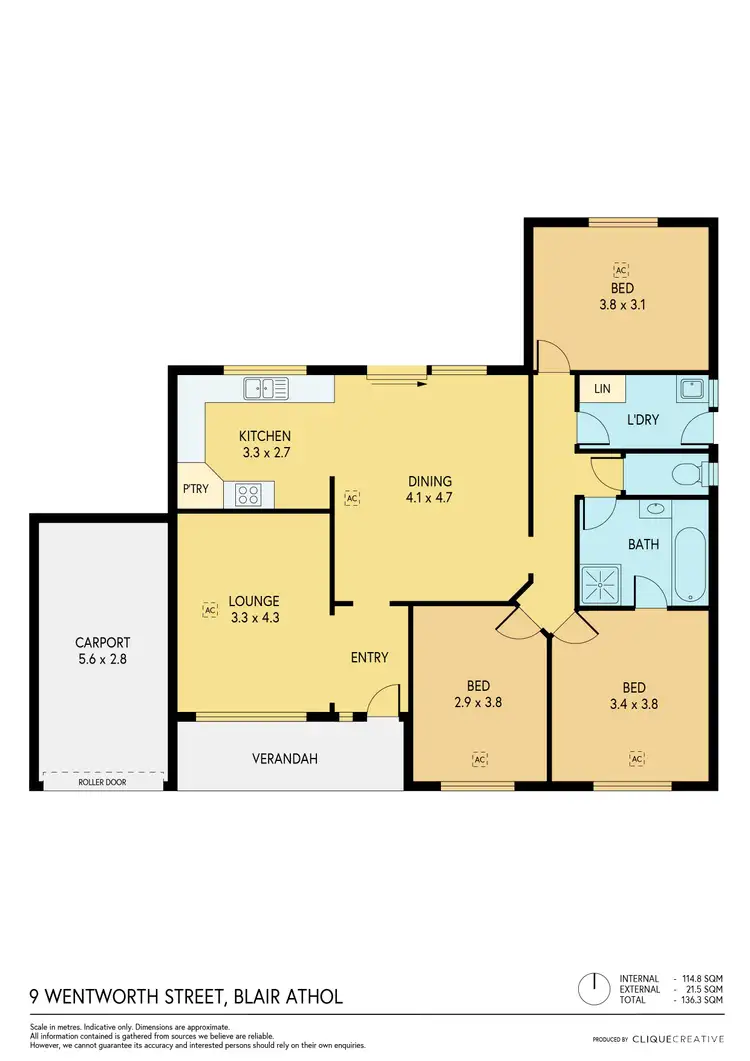 Floorplan of Homely house listing, 9 Wentworth Street, Blair Athol SA 5084