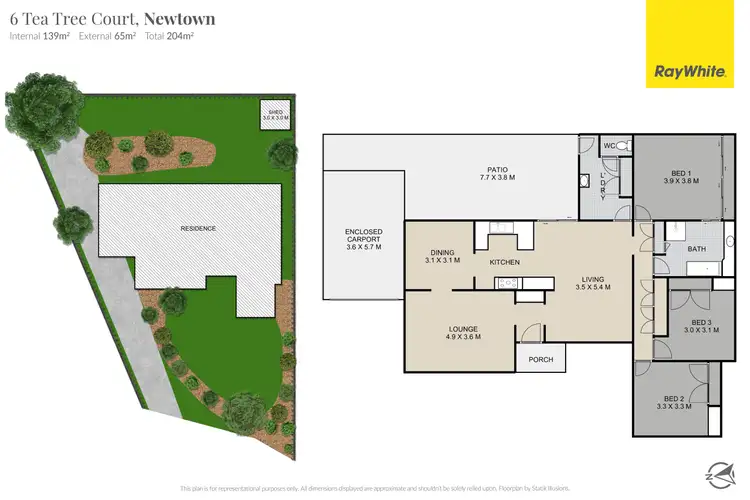 Floorplan of Homely house listing, 6 Tea Tree Court, Newtown QLD 4350