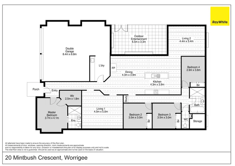 Floorplan of Homely house listing, 20 Mintbush Crescent, Worrigee NSW 2540