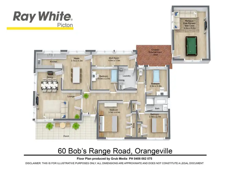 Floorplan of Homely house listing, 60 Bobs Range Road, Orangeville NSW 2570