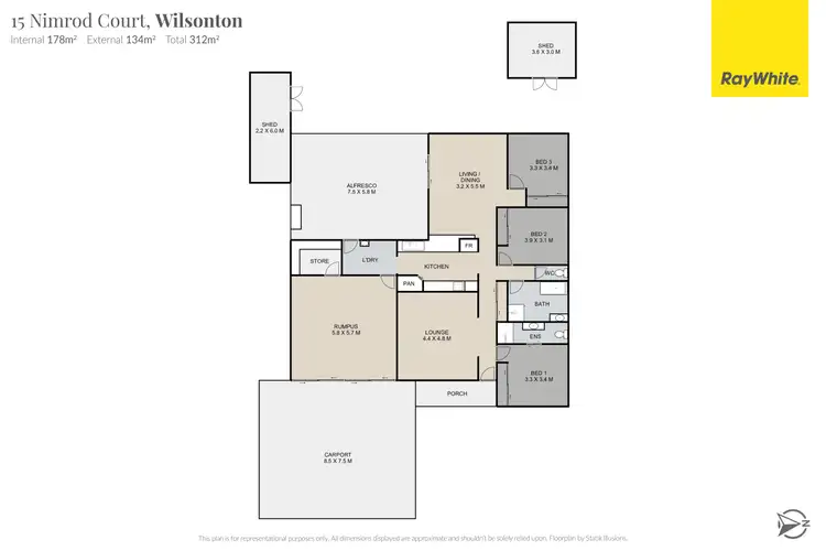 Floorplan of Homely house listing, 15 Nimrod Court, Wilsonton QLD 4350