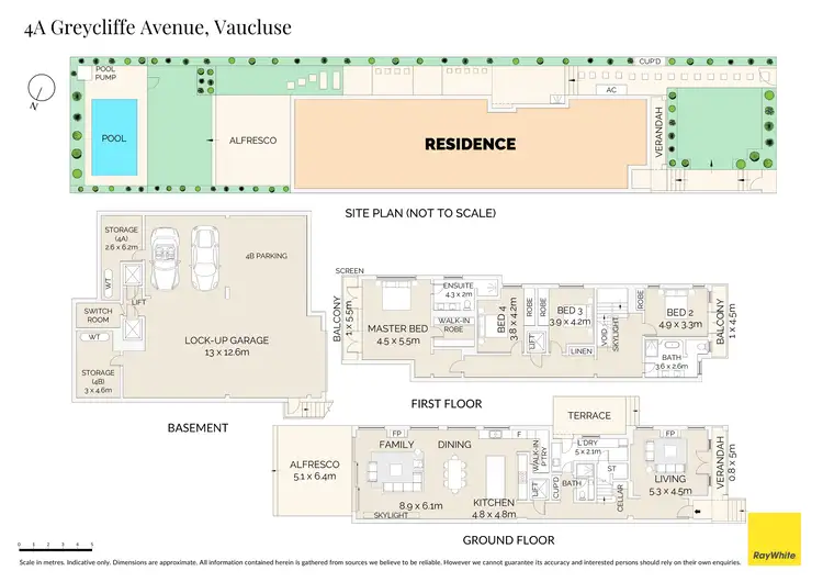 Floorplan of Homely house listing, 4a Greycliffe Avenue, Vaucluse NSW 2030