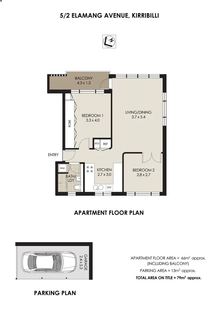 Floorplan of Homely apartment listing, 5/2 Elamang Avenue, Kirribilli NSW 2061