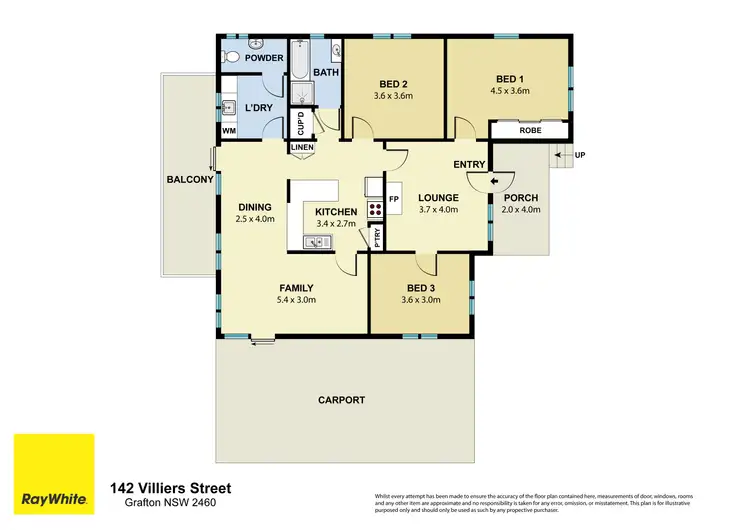 Floorplan of Homely house listing, 142 Villiers Street, Grafton NSW 2460