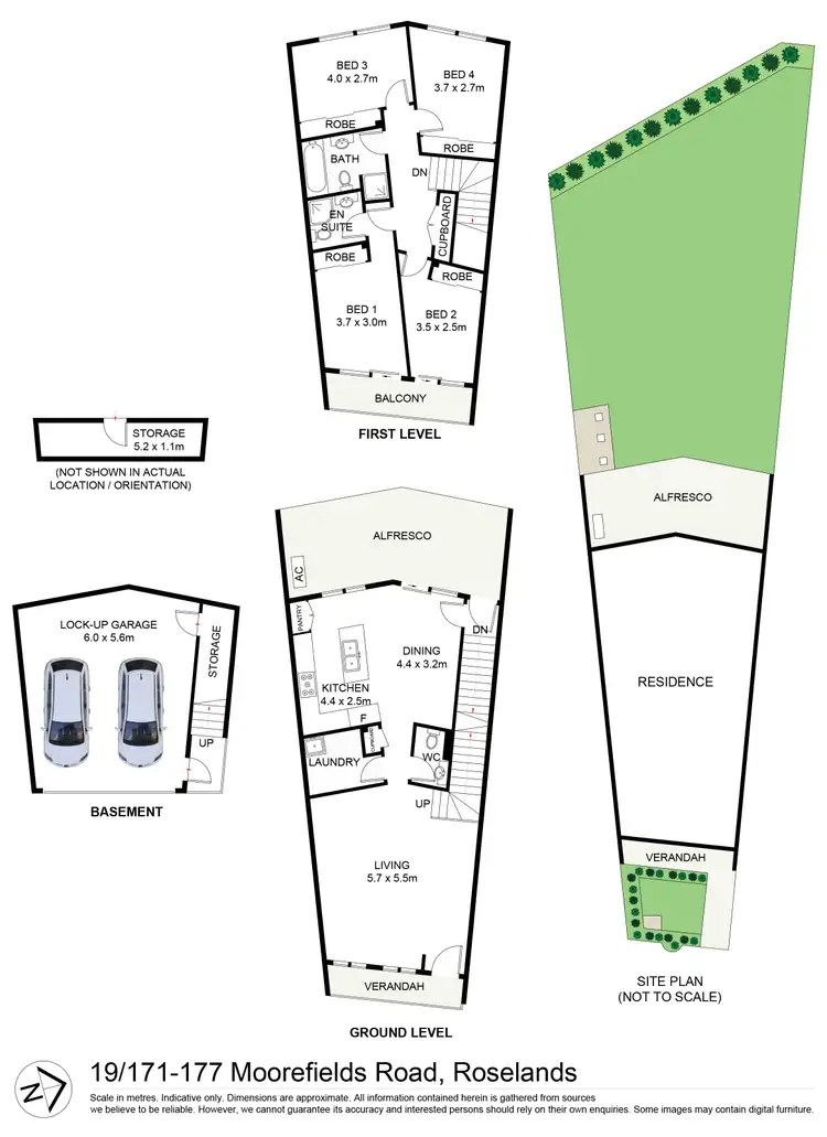Floorplan of Homely townhouse listing, 19/171-177 Moorefields Road, Roselands NSW 2196