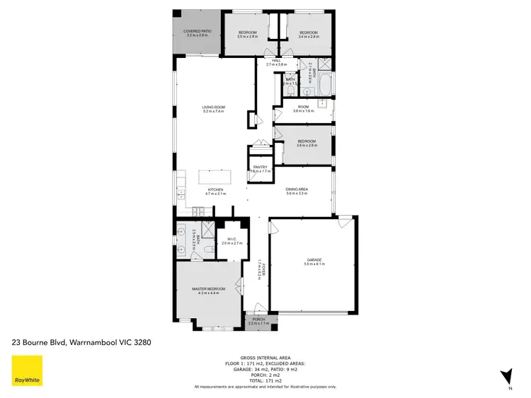 Floorplan of Homely house listing, 23 Bourne Boulevard, Warrnambool VIC 3280