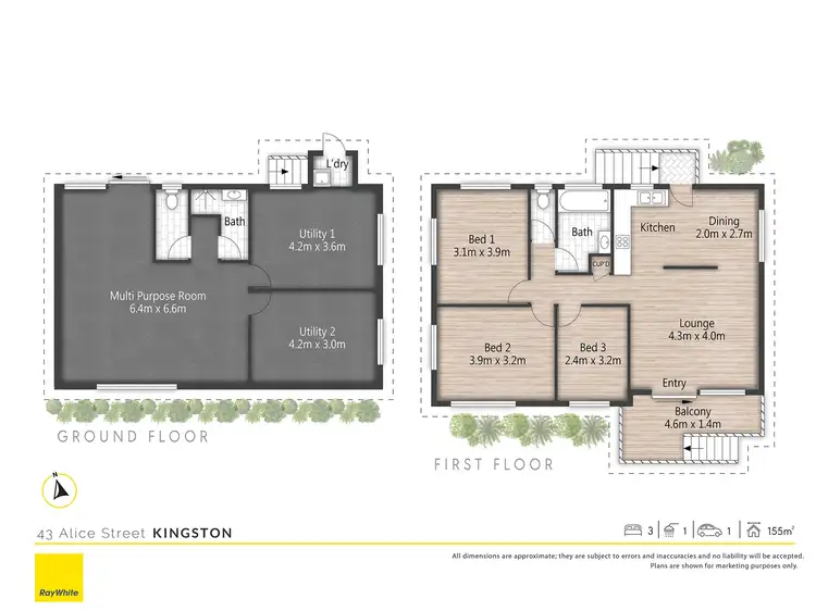 Floorplan of Homely house listing, 43 Alice Street, Kingston QLD 4114