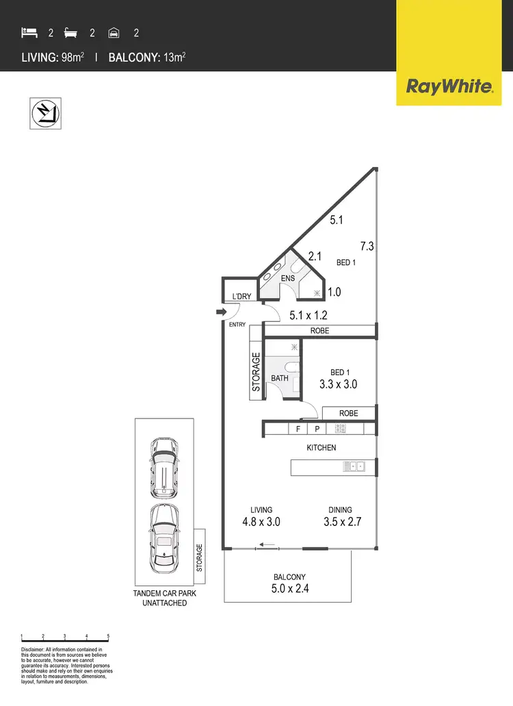 Floorplan of Homely apartment listing, 179/45 West Row, City ACT 2601