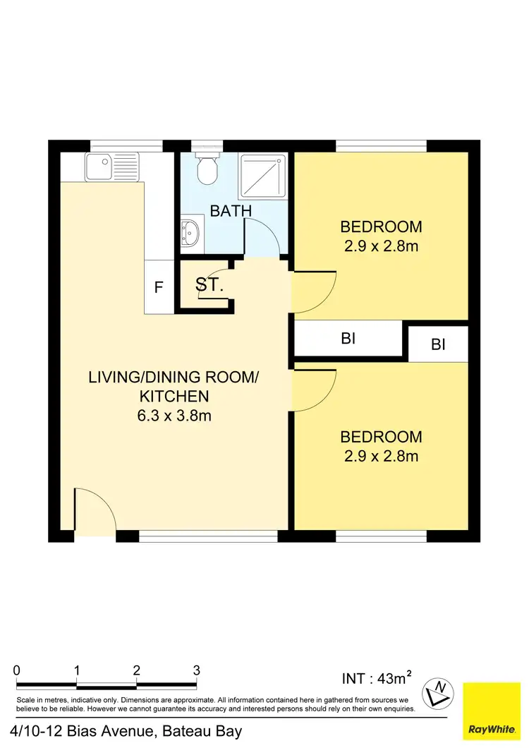 Floorplan of Homely unit listing, 4/10-12 Bias Avenue, Bateau Bay NSW 2261
