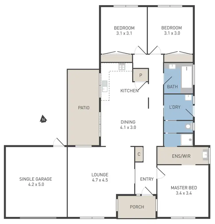 Floorplan of Homely house listing, 3 Intervale Drive, Wyndham Vale VIC 3024