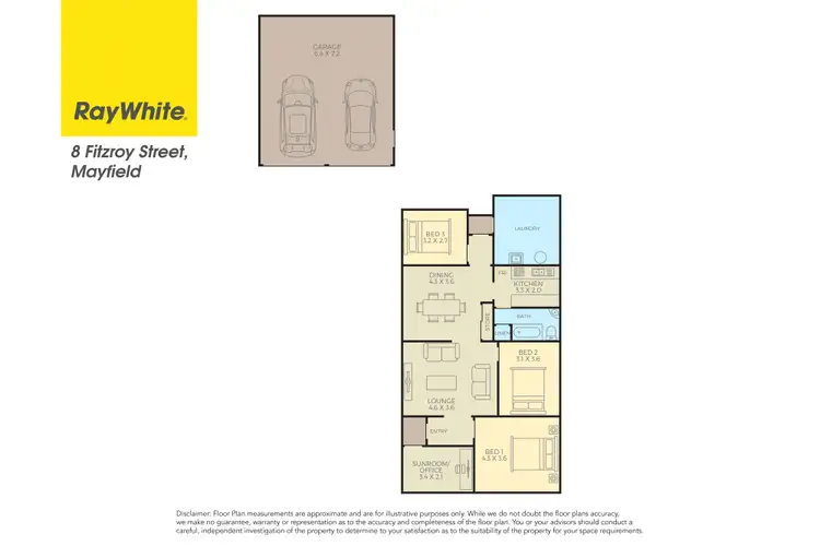 Floorplan of Homely house listing, 8 Fitzroy Street, Mayfield NSW 2304