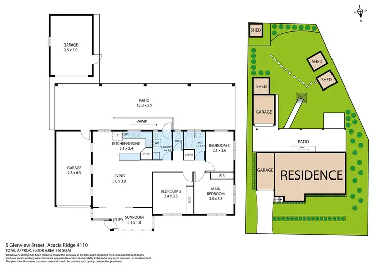 Floorplan of Homely house listing, 5 Glenview Street, Acacia Ridge QLD 4110