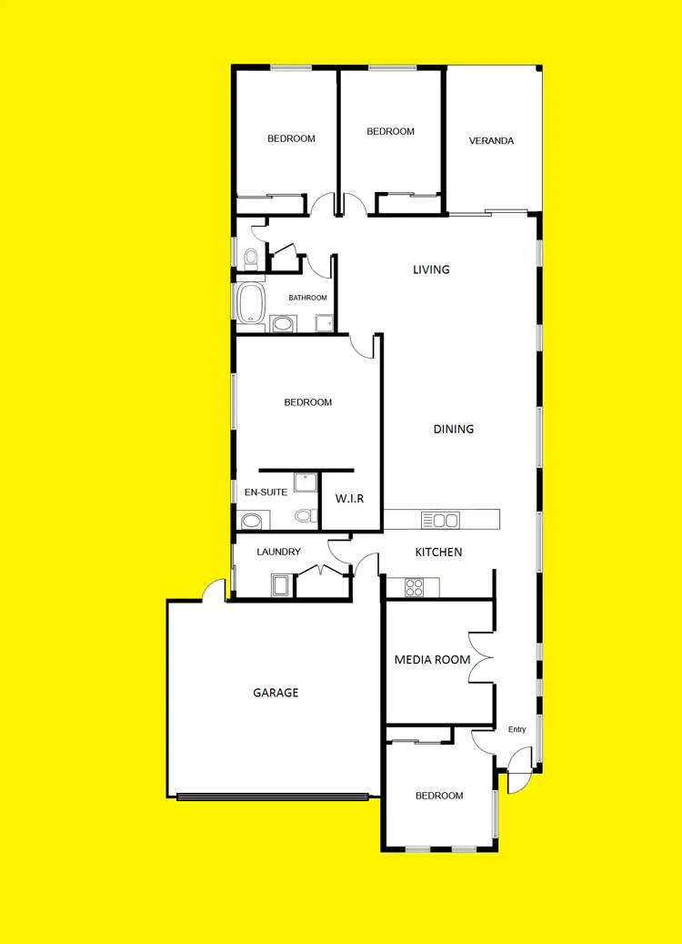 Floorplan of Homely house listing, 32 Ellswood Crescent, Mildura VIC 3500