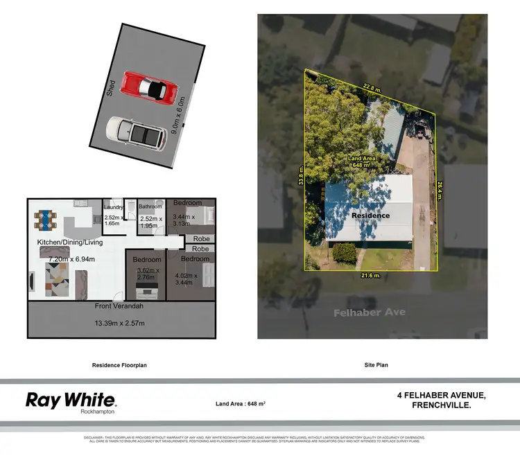 Floorplan of Homely house listing, 4 Felhaber Avenue, Frenchville QLD 4701