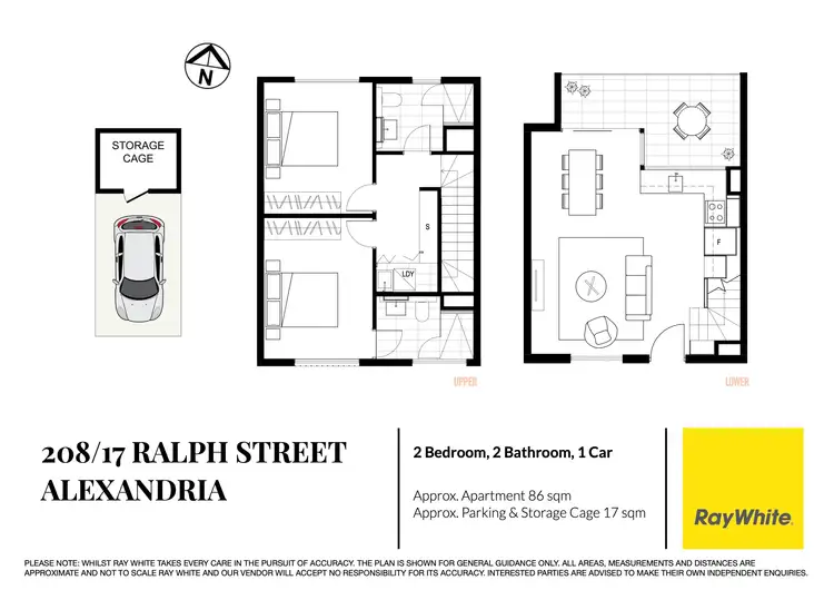 Floorplan of Homely apartment listing, 208/17 Ralph Street, Alexandria NSW 2015