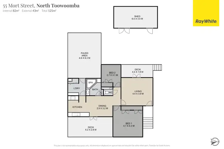 Floorplan of Homely house listing, 55 Mort Street, North Toowoomba QLD 4350