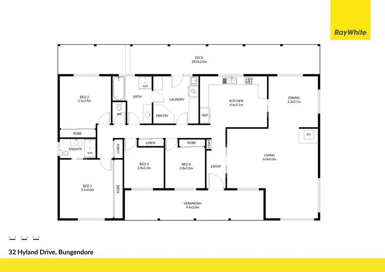 Floorplan of Homely house listing, 32 Hyland Drive, Bungendore NSW 2621