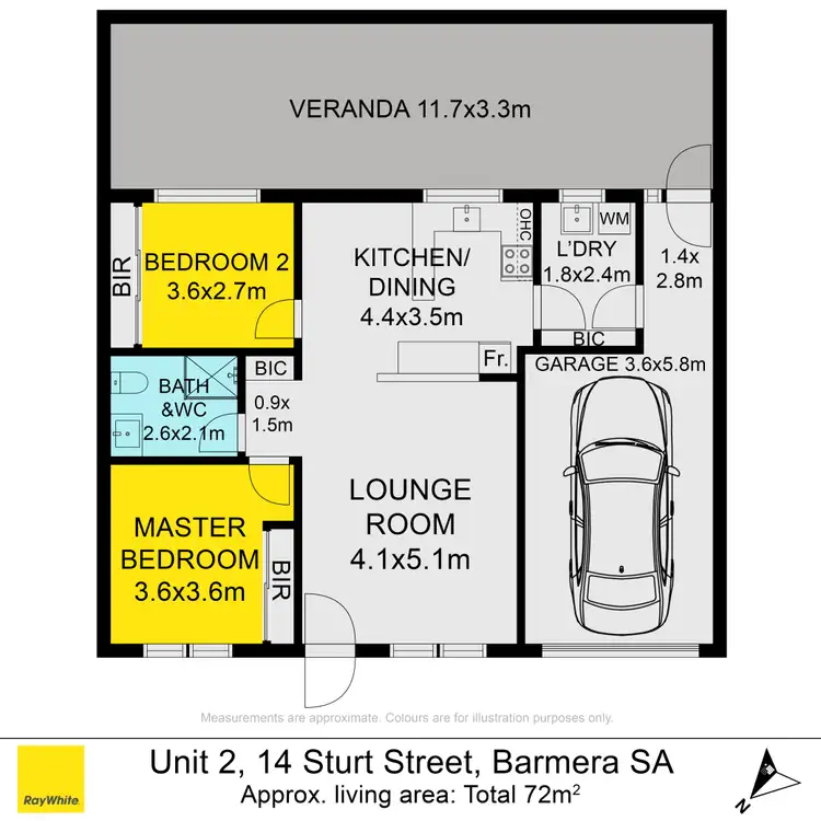 Floorplan of Homely unit listing, Unit 2/14-16 Sturt Street, Barmera SA 5345