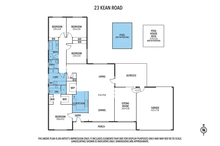 Floorplan of Homely house listing, 23 Kean Road, Nagambie VIC 3608