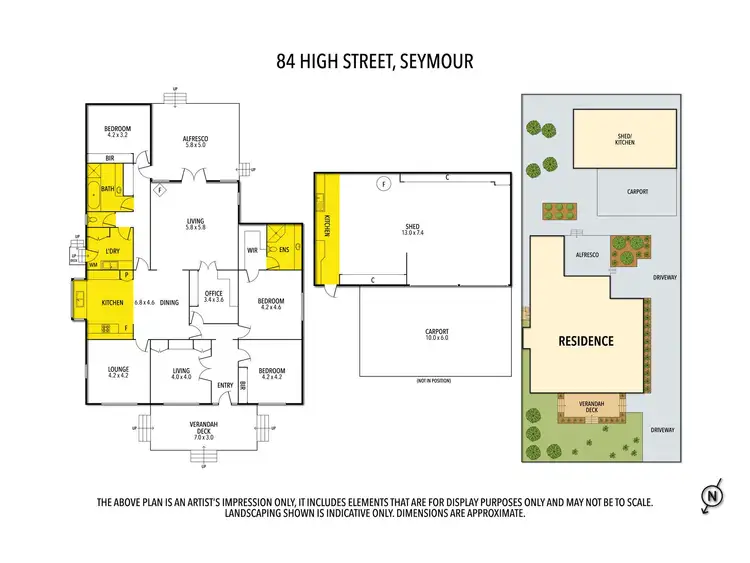 Floorplan of Homely house listing, 84 High Street, Seymour VIC 3660