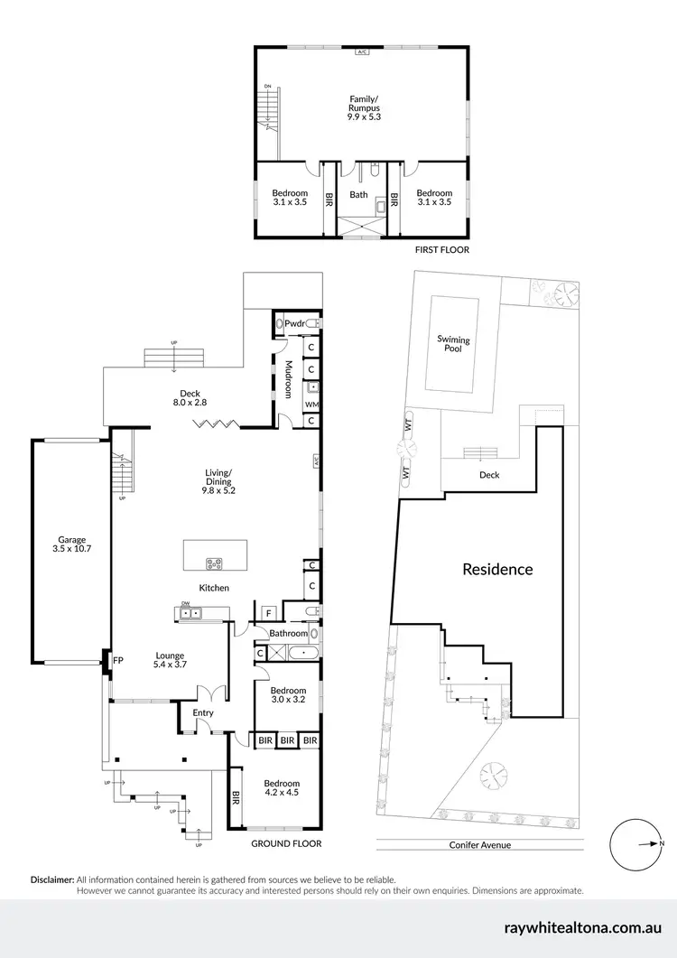 Floorplan of Homely house listing, 11 Conifer Avenue, Brooklyn VIC 3012