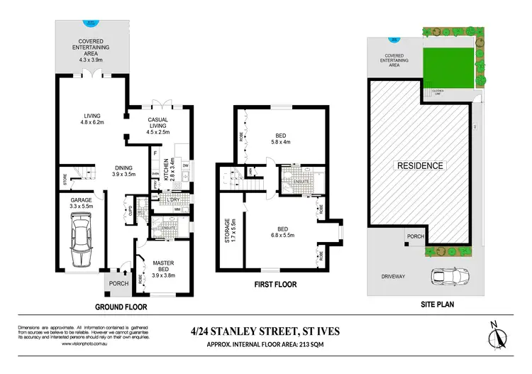 Floorplan of Homely townhouse listing, 4/24 Stanley Street, St Ives NSW 2075