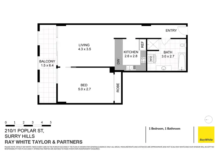 Floorplan of Homely apartment listing, 210/1 Poplar Street, Surry Hills NSW 2010
