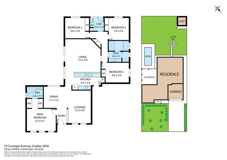 Floorplan of Homely house listing, 19 Carnegie Avenue, Dubbo NSW 2830