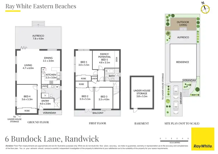 Floorplan of Homely house listing, 6 Bundock Lane, Randwick NSW 2031