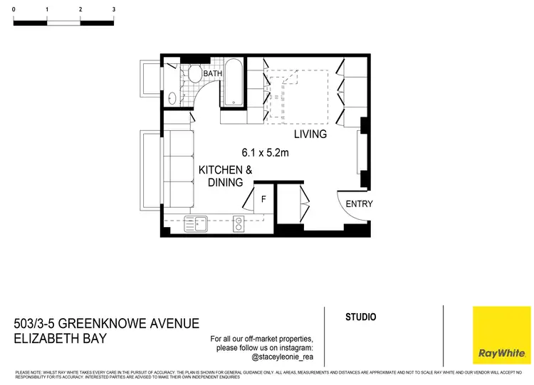 Floorplan of Homely apartment listing, 503/3-5 Greenknowe Avenue, Elizabeth Bay NSW 2011
