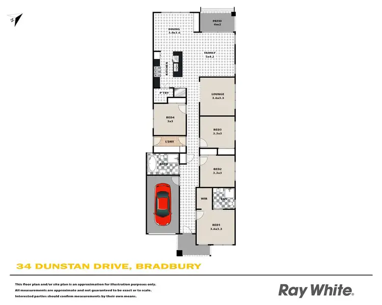 Floorplan of Homely other listing, 34 Dunstan Drive, Bradbury NSW 2560
