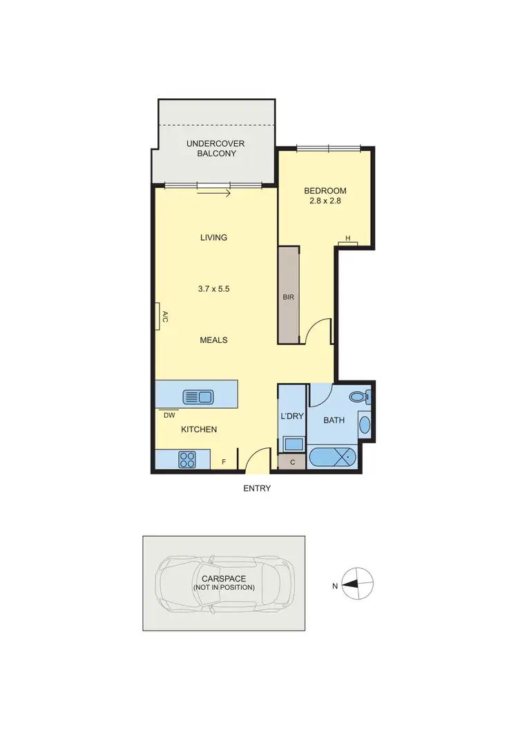 Floorplan of Homely apartment listing, 307/1-31 Lux Way, Brunswick VIC 3056