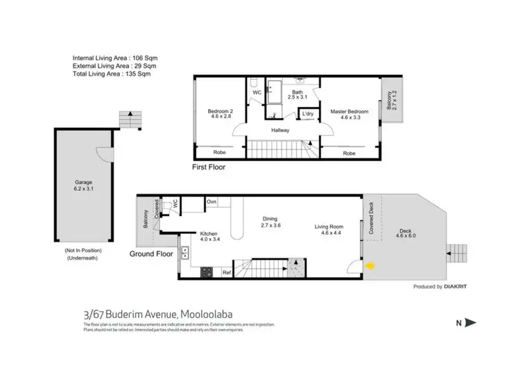 Floorplan of Homely unit listing, 3/67-73 Buderim Avenue, Mooloolaba QLD 4557