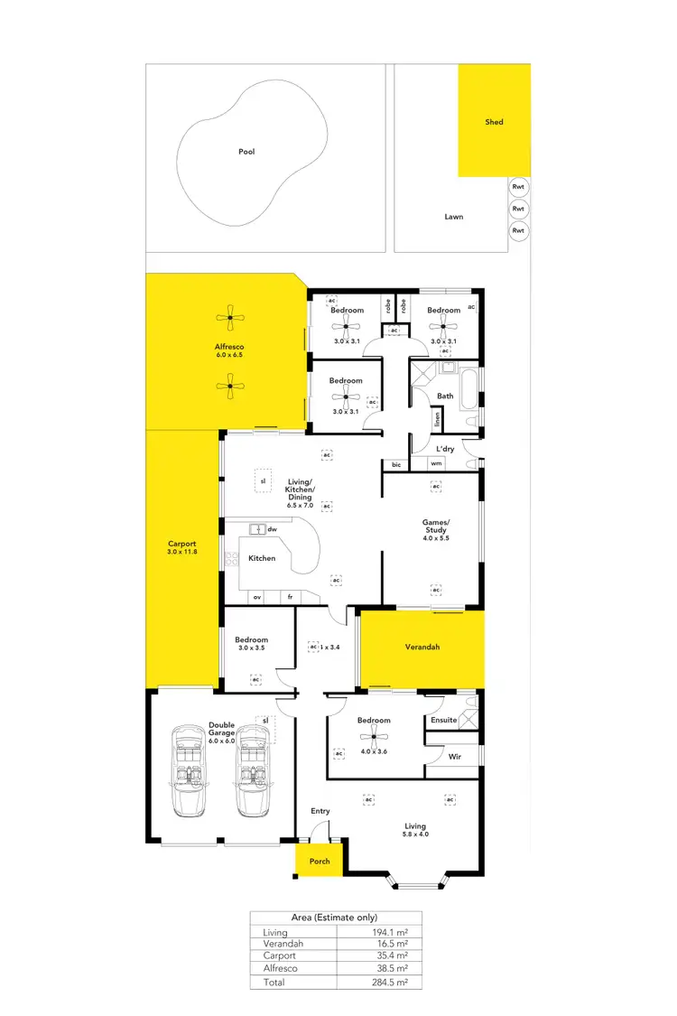Floorplan of Homely house listing, 74 Kingston Avenue, Daw Park SA 5041