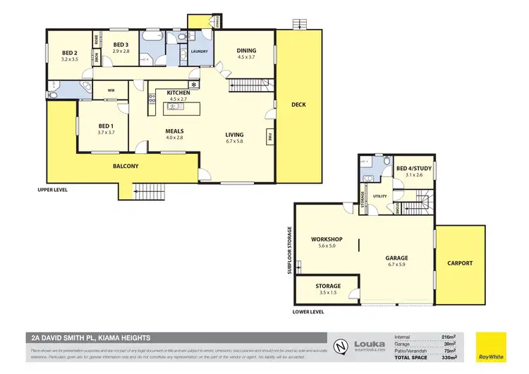 Floorplan of Homely house listing, 2a David Smith Place, Kiama Heights NSW 2533
