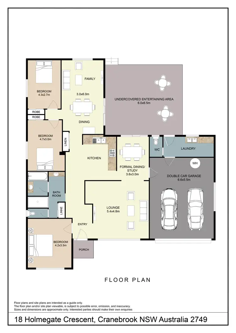 Floorplan of Homely house listing, 18 Holmegate Crescent, Cranebrook NSW 2749