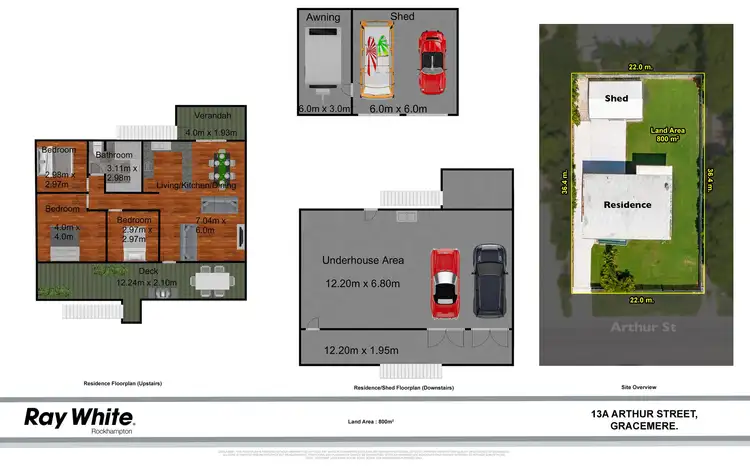 Floorplan of Homely house listing, 13A Arthur Street, Gracemere QLD 4702