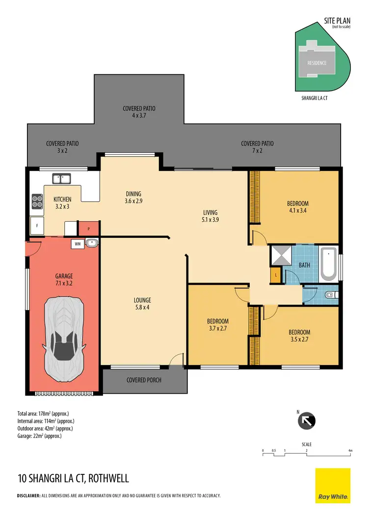Floorplan of Homely house listing, 10 Shangri La Court, Rothwell QLD 4022