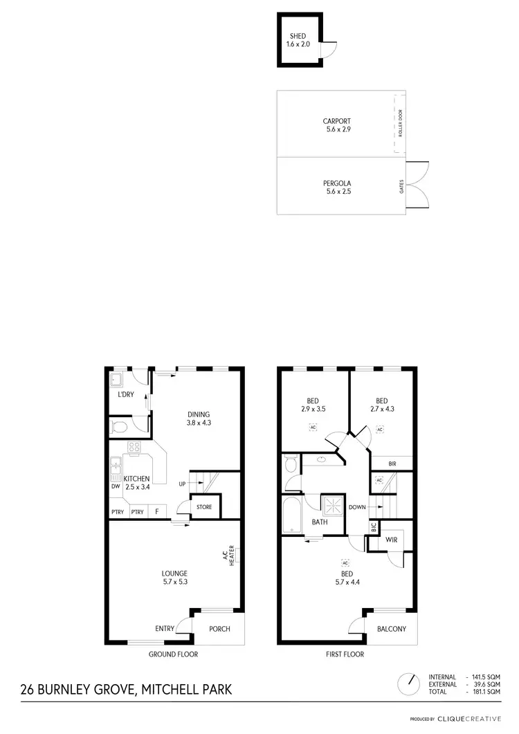 Floorplan of Homely house listing, 26 Burnley Grove, Mitchell Park SA 5043