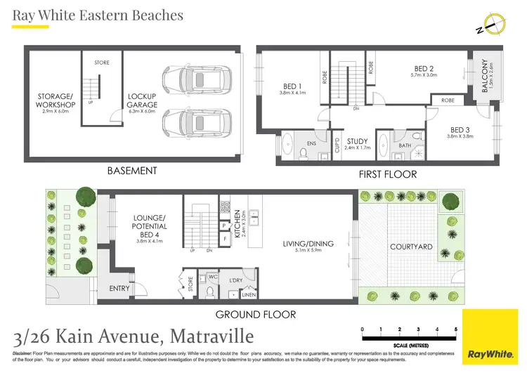 Floorplan of Homely house listing, Residence 3/26 Kain Avenue, Matraville NSW 2036