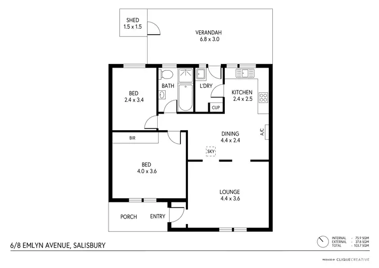 Floorplan of Homely other listing, 6/8 Emlyn Avenue, Salisbury SA 5108