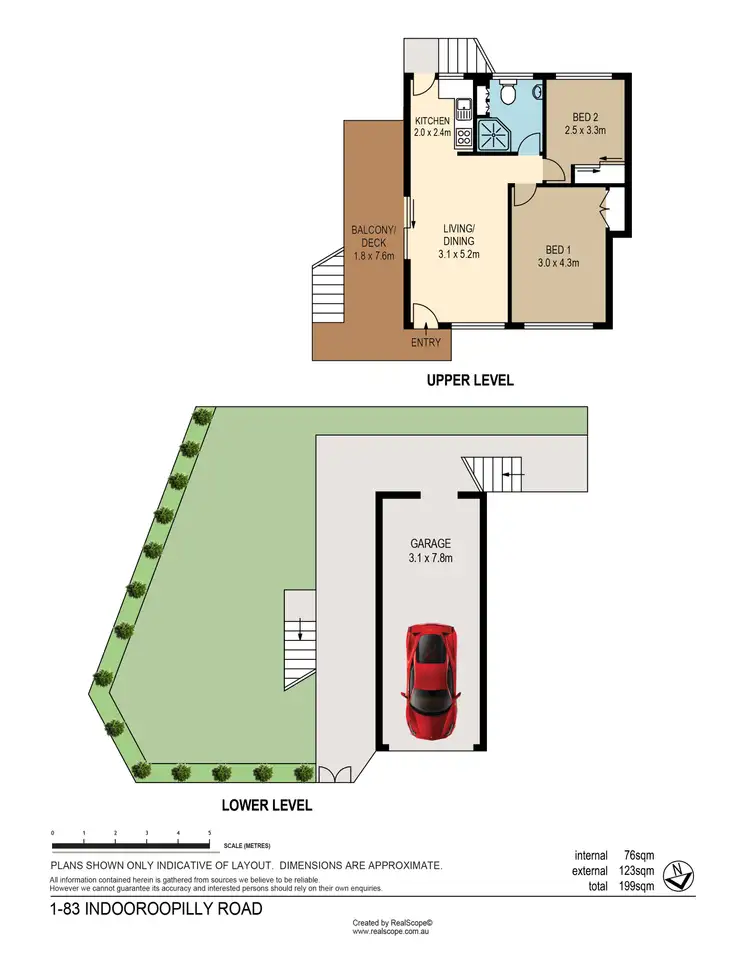 Floorplan of Homely apartment listing, 1/83 Indooroopilly Road, Taringa QLD 4068