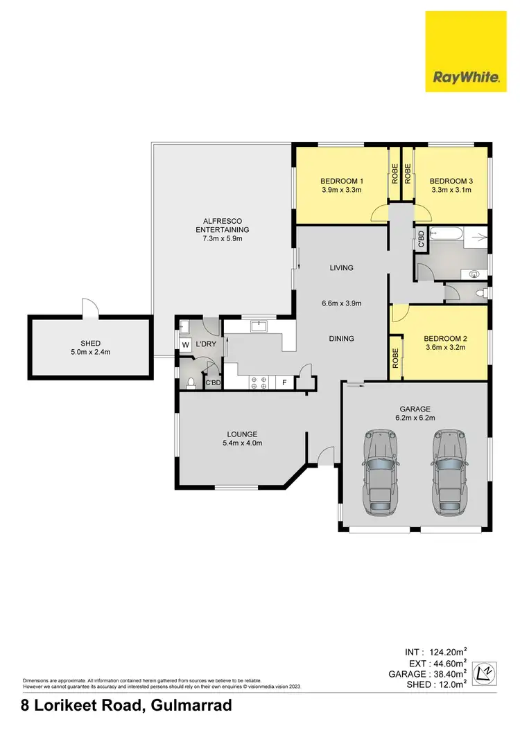 Floorplan of Homely house listing, 8 Lorikeet Road, Gulmarrad NSW 2463
