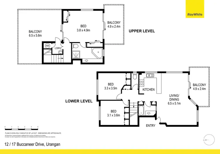 Floorplan of Homely unit listing, 12/17 Buccaneer Drive, Urangan QLD 4655