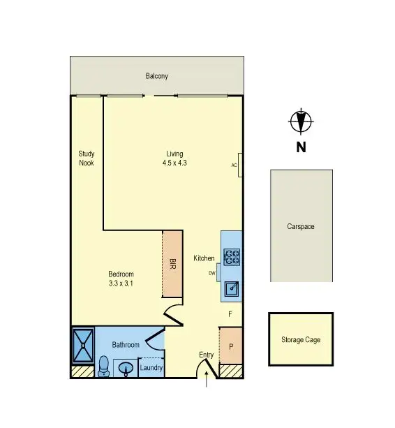 Floorplan of Homely apartment listing, 113/6 Station Street, Moorabbin VIC 3189