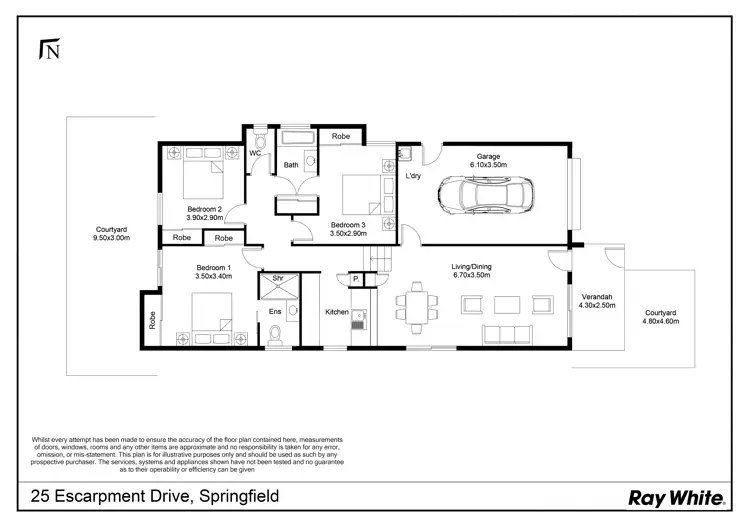Floorplan of Homely house listing, 25 Escarpment Drive, Springfield QLD 4300