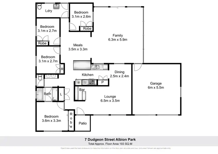 Floorplan of Homely house listing, 7 Dudgeon Street, Albion Park NSW 2527